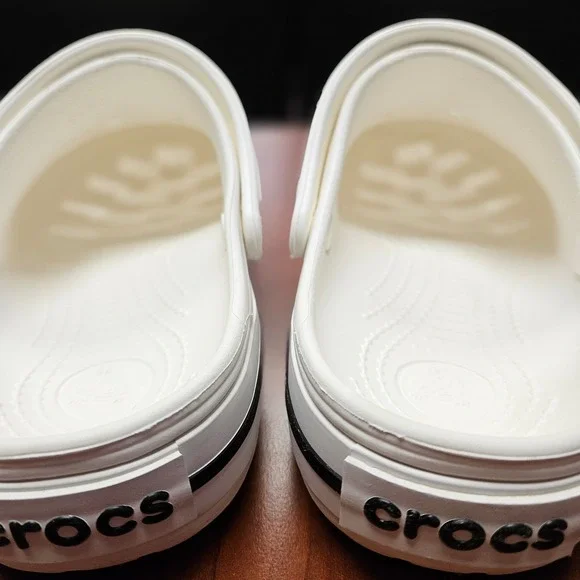 Crocs Crocband Clog White Unisex Sandal Slip On Water Shoe Size M 6 / W 8 - Picture 7 of 9